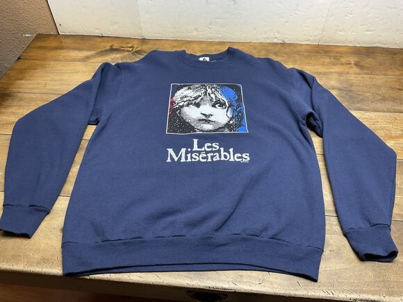 DEWYNTERS Tops - Vintage 1986 Les Misérables Broadway Musical Crewneck Sweatshirt USA Size XL